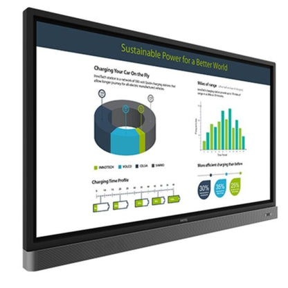 BenQ RP653K: 65 Inch 4K UHD Interactive Flat Panel (Board Pro) - angled view (2 of 2)