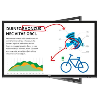 BenQ RP703: 70 Inch Full HD Interactive Flat Panel (Board Pro) - angled view (1 of 3)