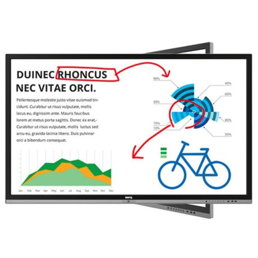 BenQ RP703: 70 Inch Full HD Interactive Flat Panel (Board Pro) - angled view (1 of 3)