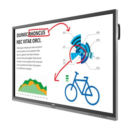 BenQ RP703: 70 Inch Full HD Interactive Flat Panel (Board Pro) - angled view (2 of 3)