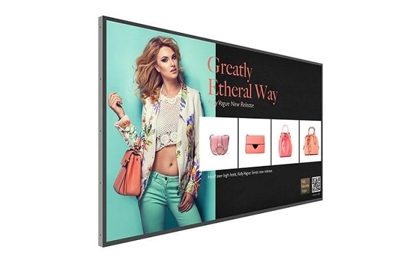 BenQ ST860K: 86 Inch 4K Smart Signage Display - angled view