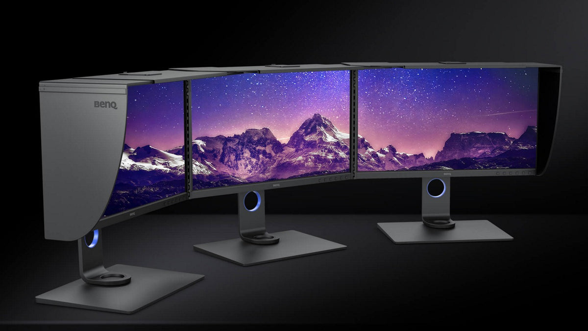 BenQ SW270C: 27 inch 2K Adobe RGB PhotoVue USB-C Photographer Monitor - in-use view