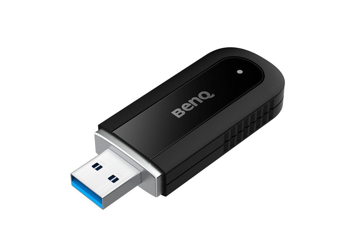 BenQ WD02AT: 2-in-1 WiFi Bluetooth Adapter - angled view