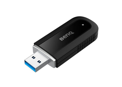 BenQ WD02AT: 2-in-1 WiFi Bluetooth Adapter - angled view