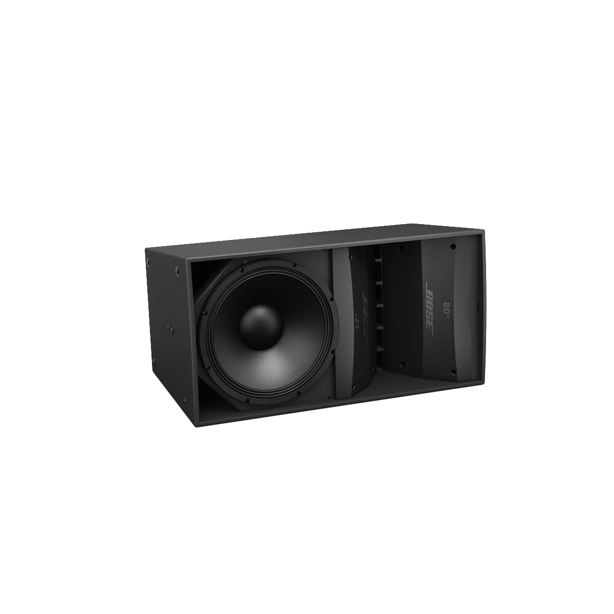 Bose ArenaMatch AM10 with 80° Waveguide loudspeaker - angled view