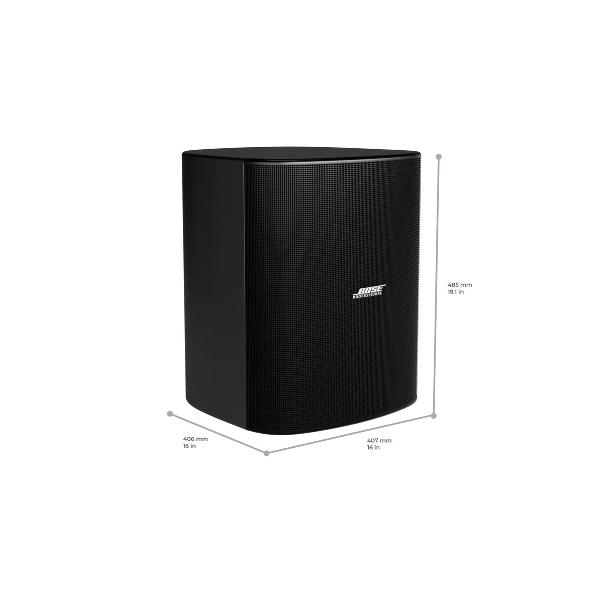 Bose DesignMax DM12SE Black loudspeaker - front view (2 of 3)