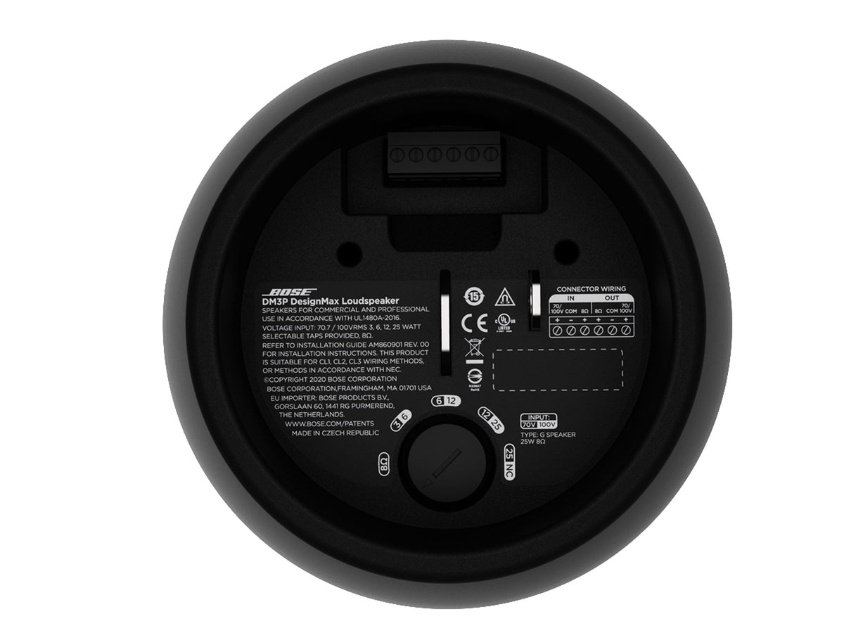 Bose DesignMax DM3P Black loudspeaker - rear view