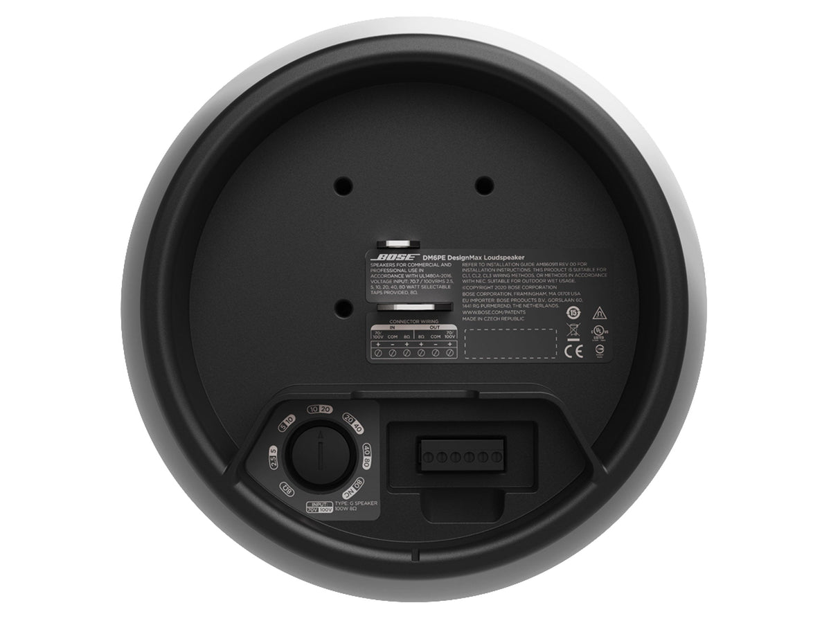 Bose DesignMax DM6PE Black loudspeaker - rear view