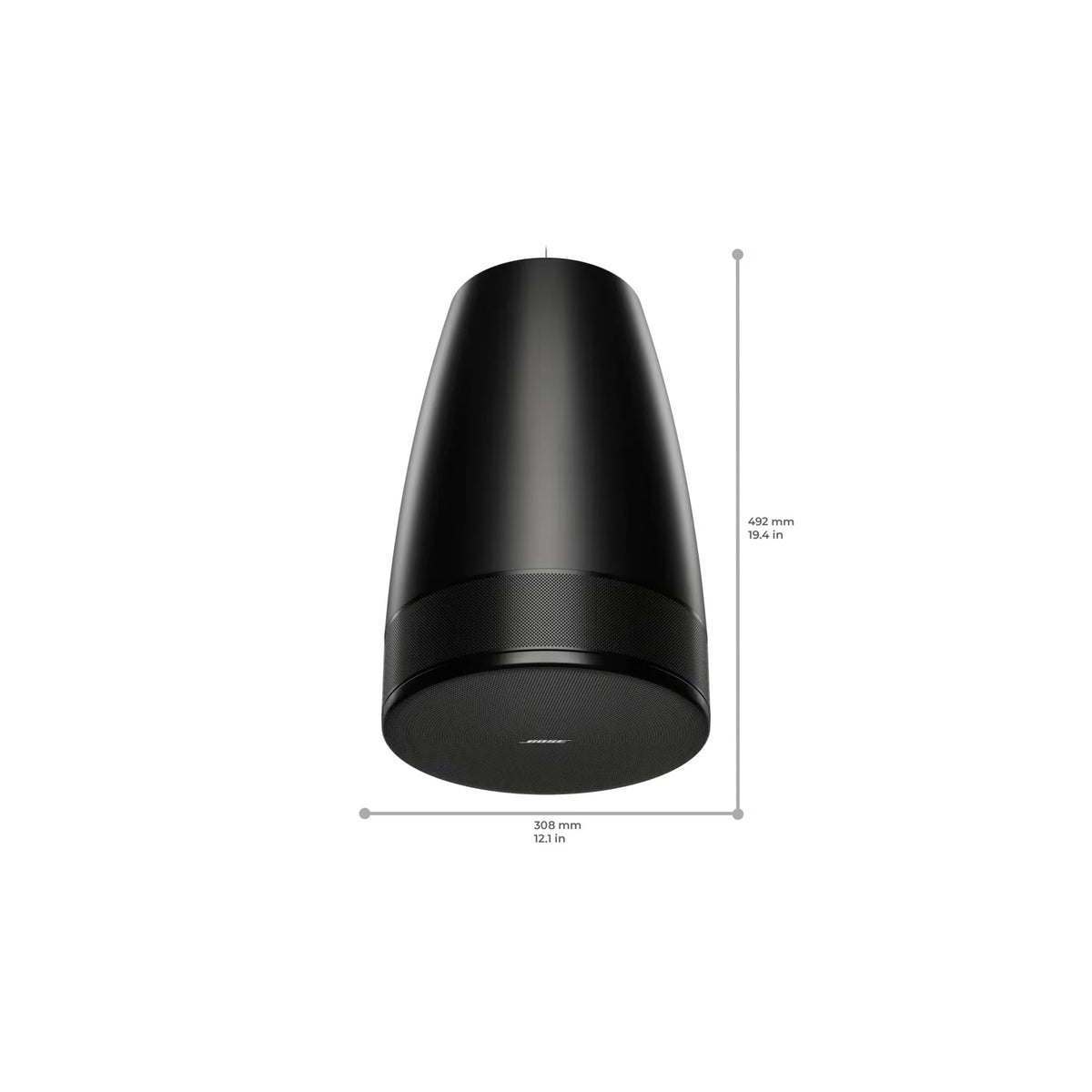 Bose DesignMax Luna DML88P Black loudspeaker - front view (1 of 2)