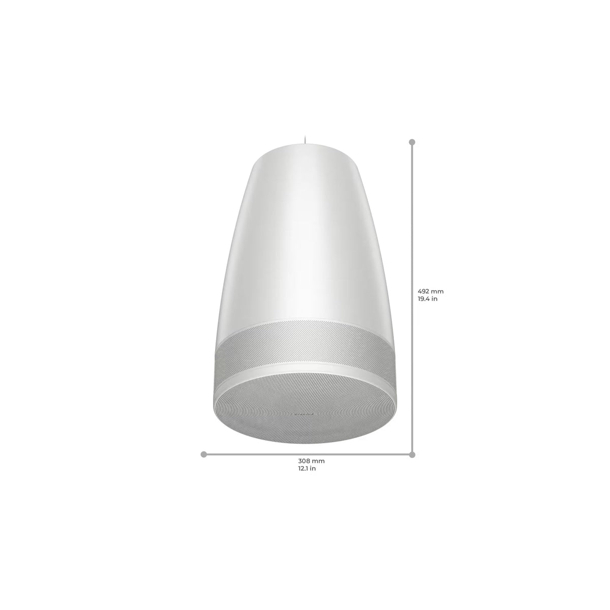 Bose DesignMax Luna DML88P White loudspeaker - front view (2 of 3)