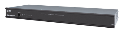 Crestron CP4 4-Series control system, front left angled view