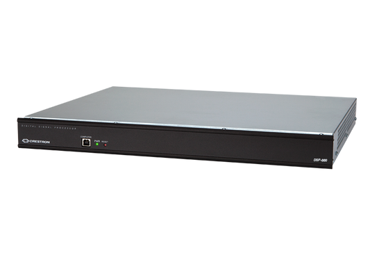 Crestron DSP-860 Avia 8x6 digital signal processor, angled view
