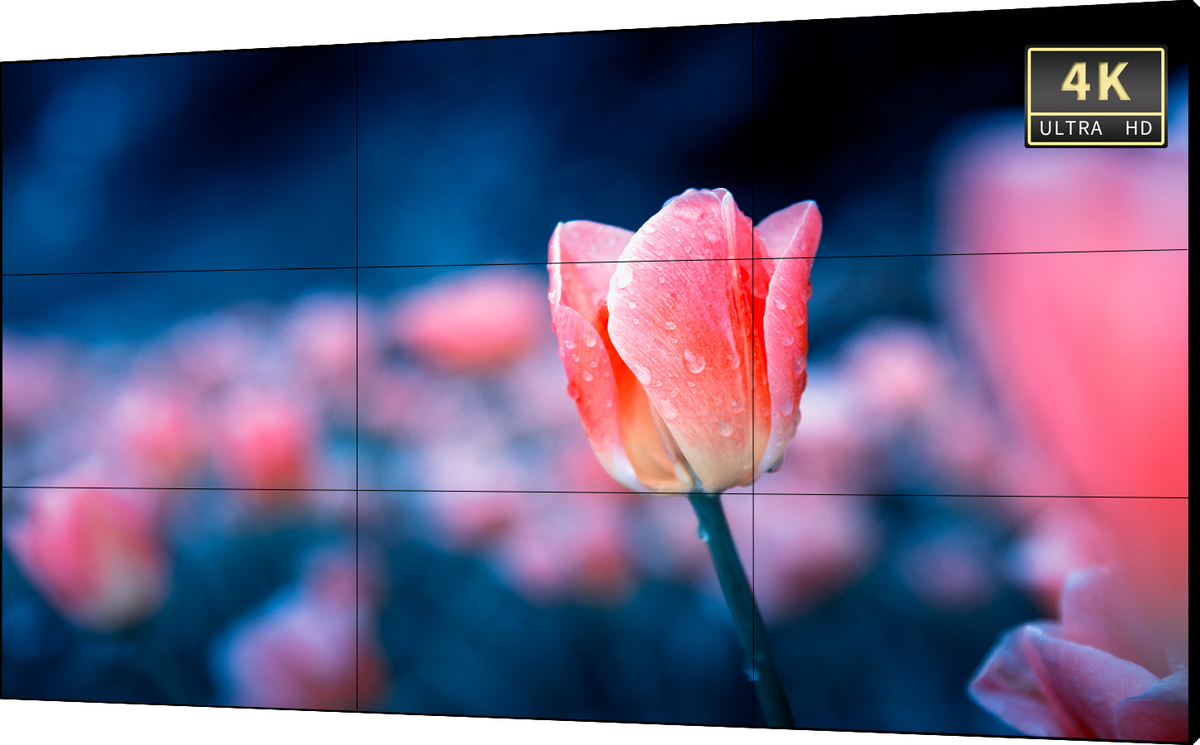 Dahua LS550KDM-UF 55 Inch 4K UHD Video Wall Display (1.7 mm Bezel) - front view