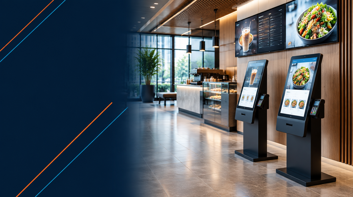 Digital Kiosk Solutions in India hero banner — Digital Kiosks for Corporate AV's professional AV integration services across India