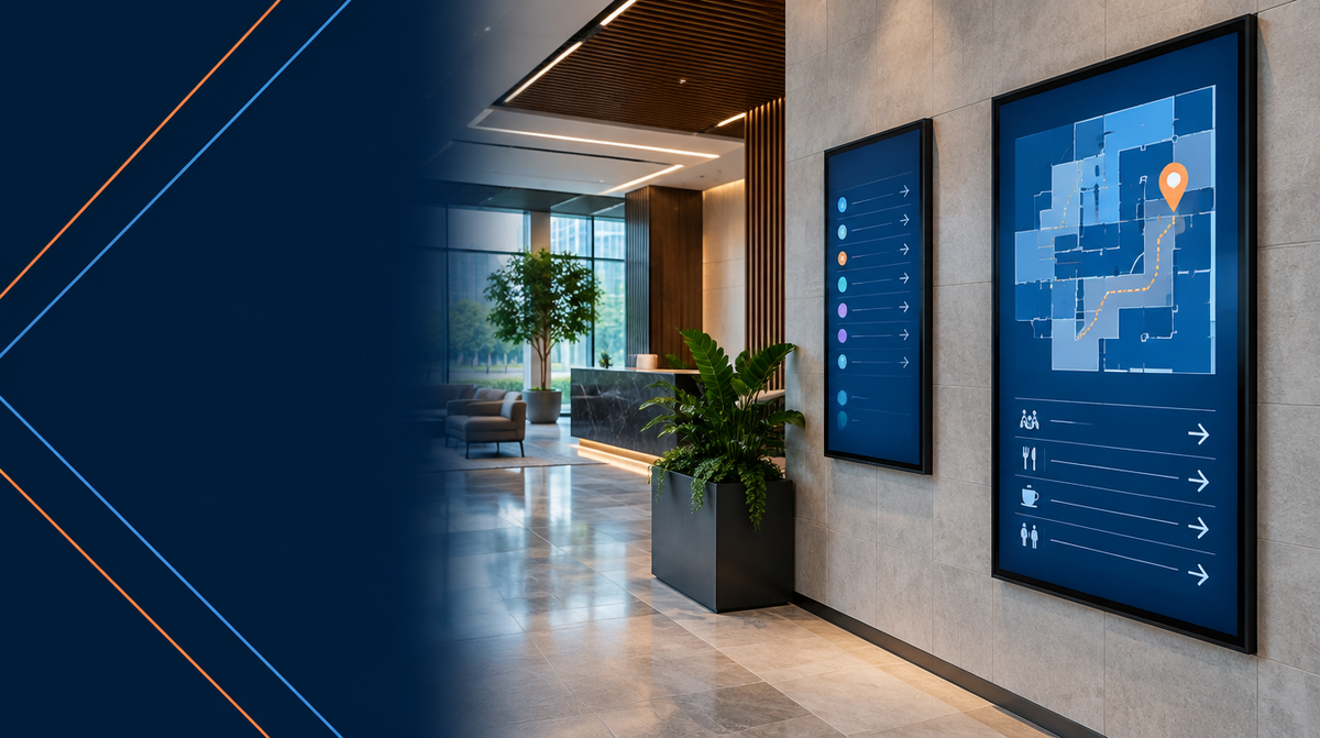 Digital Wayfinding Solutions in India hero banner — Wayfinding for Corporate AV's professional AV integration services across India