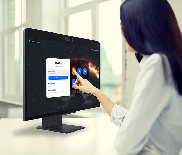 DTEN D7X 27 27-inch all-in-one Zoom Rooms touch appliance - front view