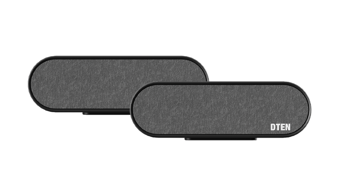 DTEN Relay Speakers set of spatial audio satellite speakers for DTEN boards and bars - front view
