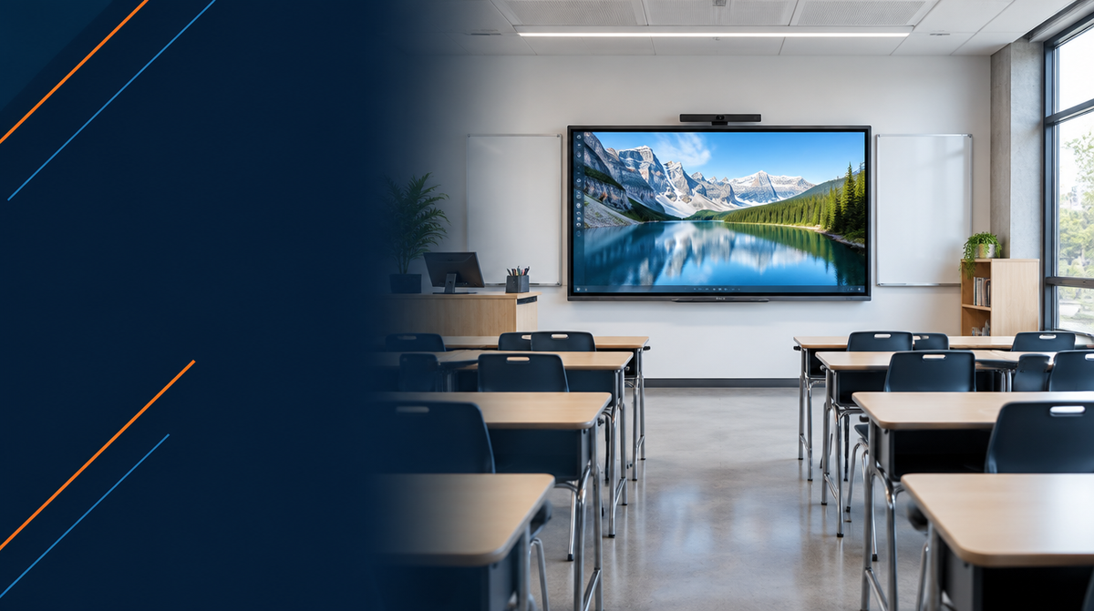 Education AV Solutions in India hero banner — Education AV for Corporate AV's professional AV integration services across India