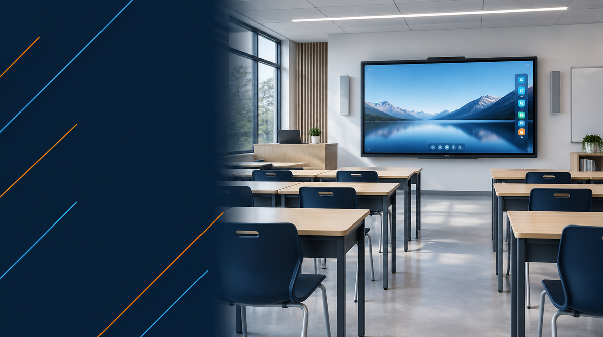 Interactive Classroom Solutions in India hero banner — Interactive Classrooms for Corporate AV's professional AV integration services across India