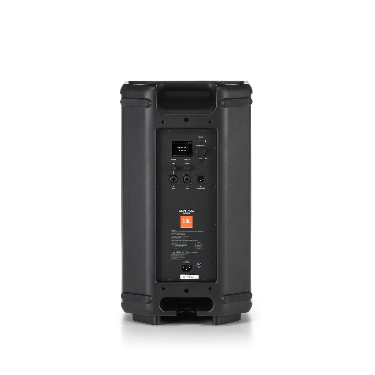 JBL EON710 (220V) powered 10-inch PA loudspeaker - rear view