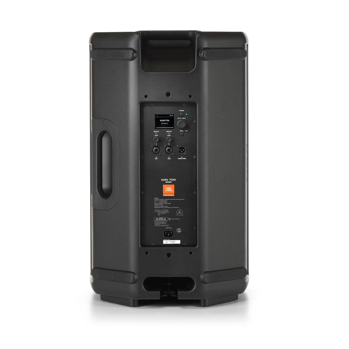 JBL EON715 (220V) powered 15-inch PA loudspeaker - rear view