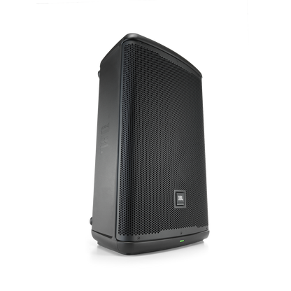 JBL EON715 (220V) powered 15-inch PA loudspeaker - angled view