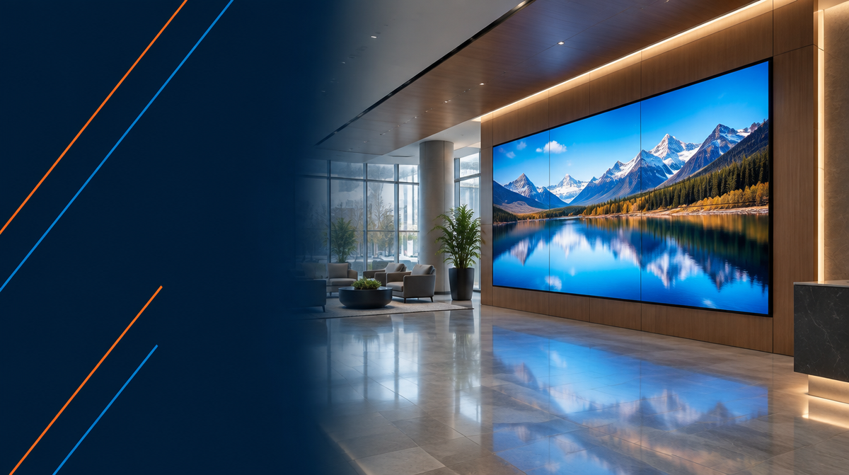 Indoor LED Display Solutions in India hero banner — Indoor LED for Corporate AV's professional AV integration services across India
