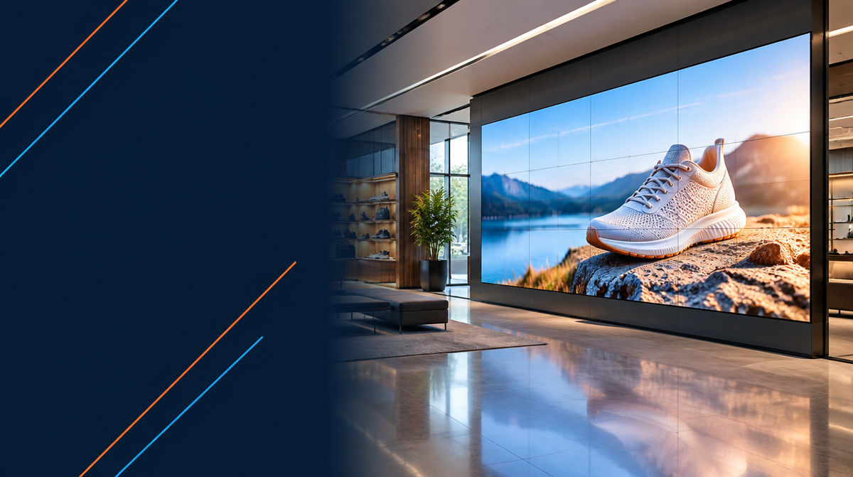 Retail LED Display Solutions in India hero banner — Retail LED for Corporate AV's professional AV integration services across India