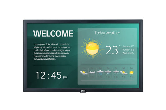LG 22SM3G-B: 22 Inch Compact Full HD Standard Signage Display - front view