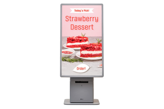 LG 27KC3P-M: 27 Inch Self-Service Touch Kiosk - front view (1 of 2)