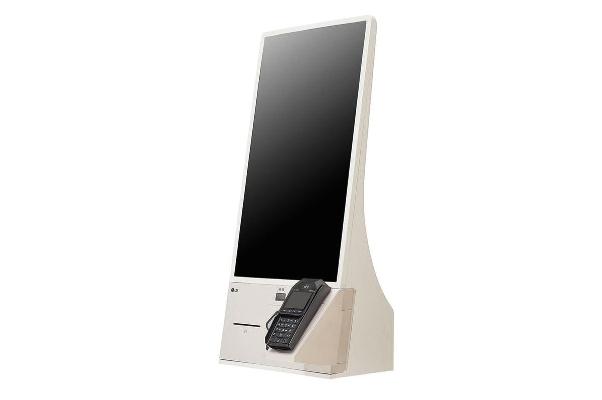 LG 27KC3PK-C: 27 Inch Self-Ordering Kiosk - angled view (1 of 2)