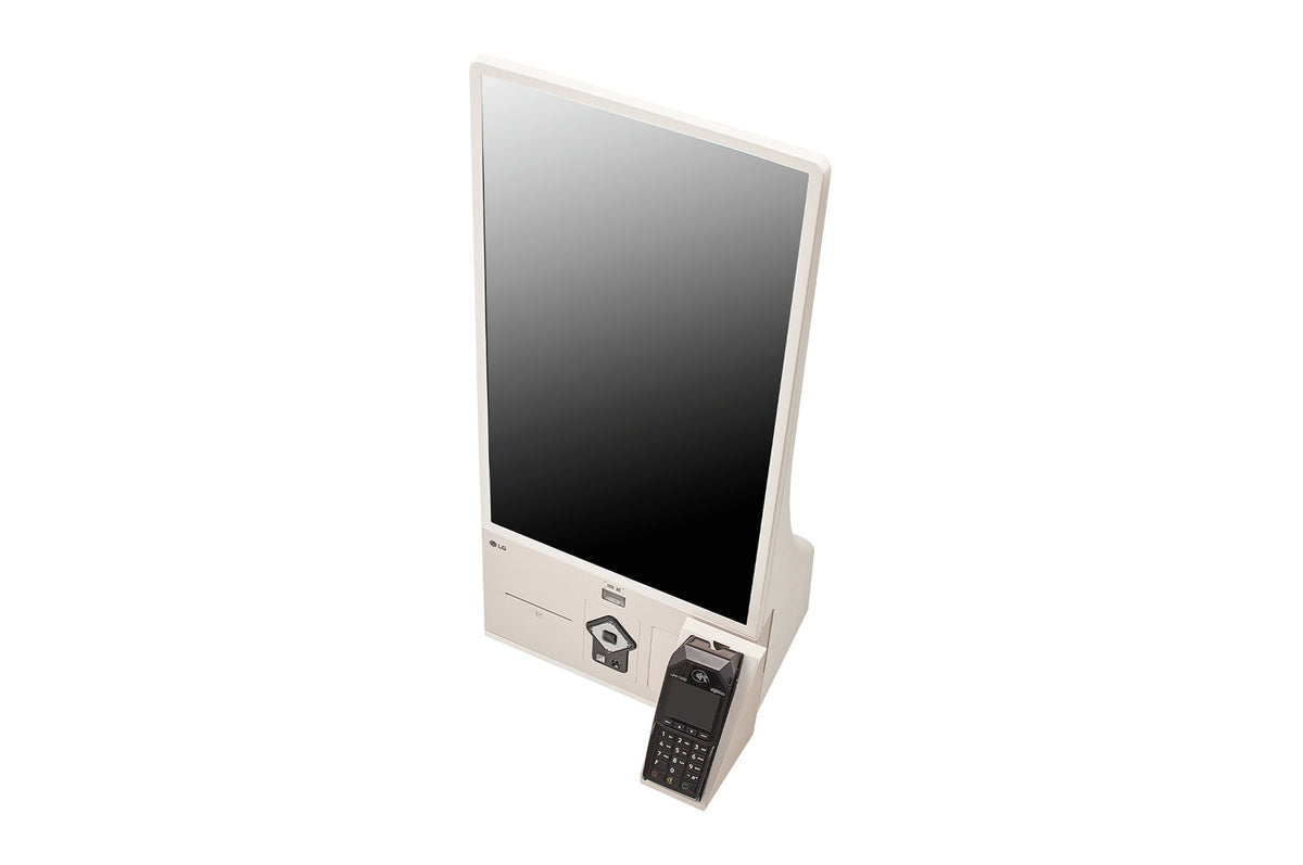 LG 27KC3PK-C: 27 Inch Self-Ordering Kiosk - angled view (2 of 2)