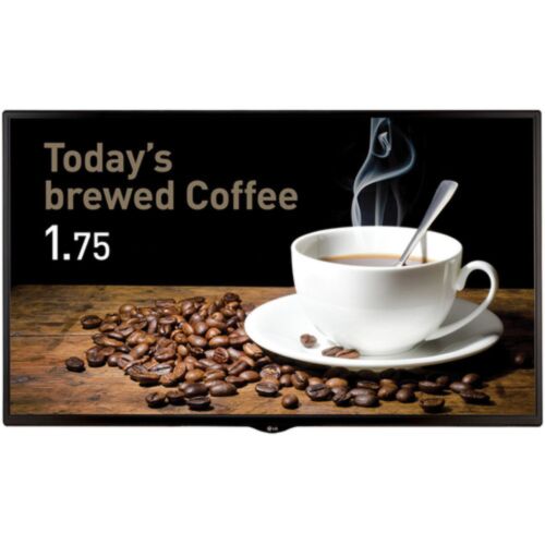 LG 32SE3KD: 32 Inch Digital Signage Display - front view with on-screen content (1 of 3)