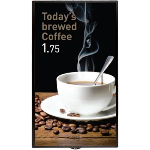 LG 32SE3KD: 32 Inch Digital Signage Display - front view with on-screen content (2 of 3)