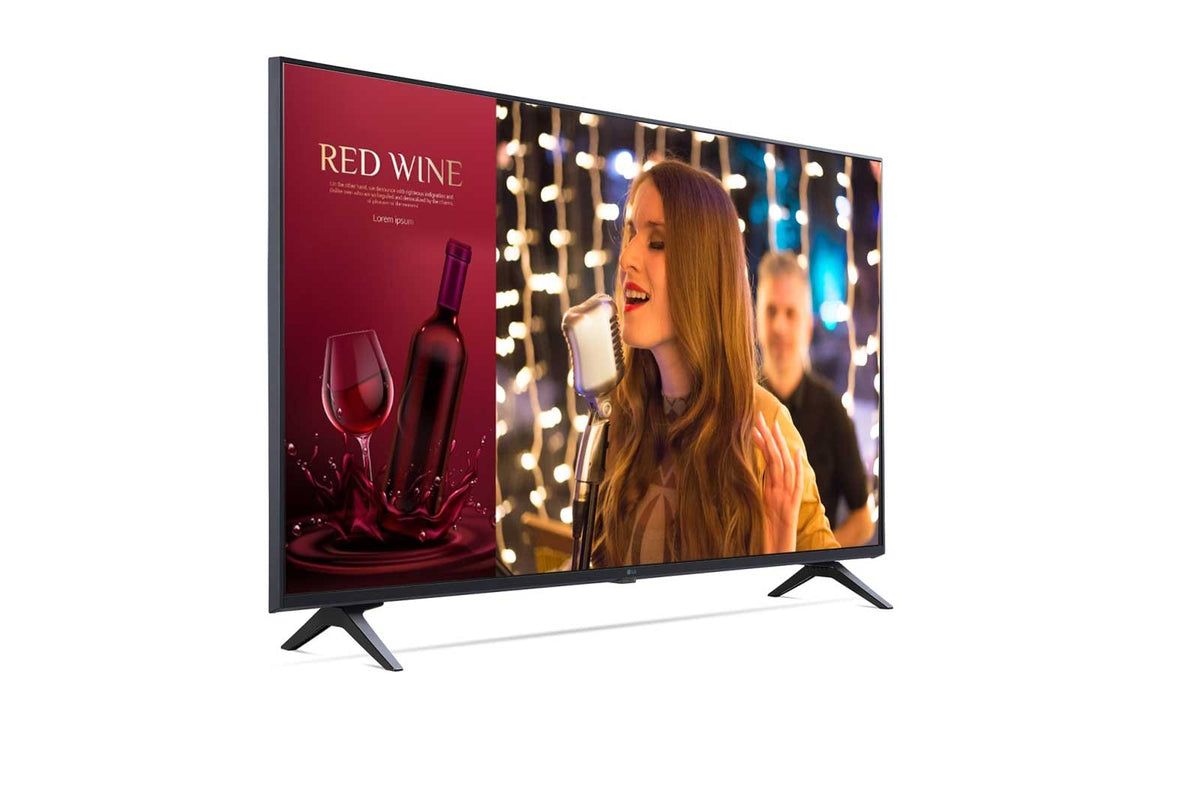 LG 43UR640S: 43 Inch UHD TV Signage Display - angled view (2 of 3)