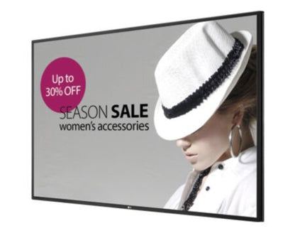 LG 47WX30: 47 Inch High Brightness Window Facing Display - front view with on-screen content