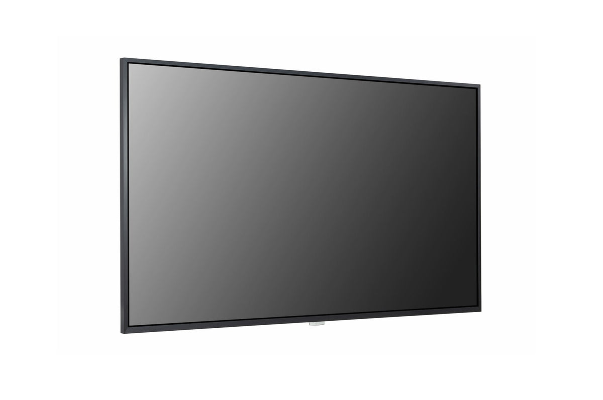 LG 49UM3DF-B: 49 Inch UHD Signage Display with 30 Degree Tilt Installation - side profile view (1 of 2)
