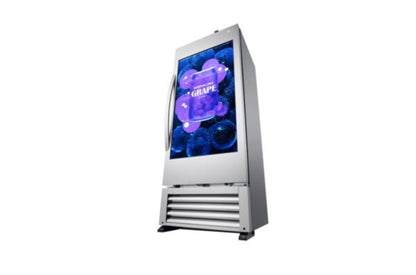 LG 49WEC: Transparent Cooler Display - angled view