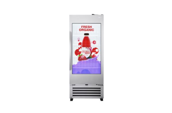 LG 49WEC: Transparent Cooler Display - front view