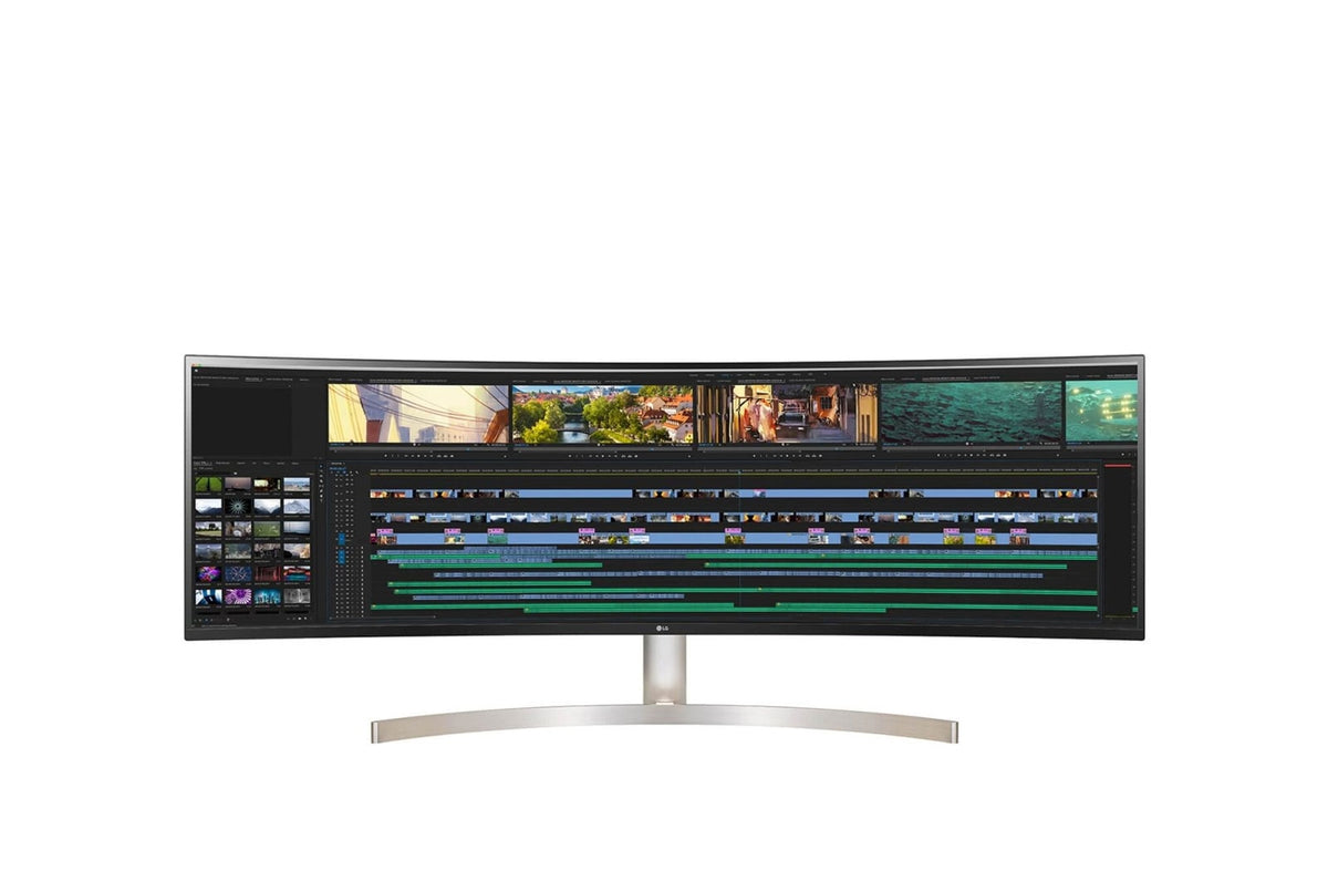 LG 49WL95C-WE: 49 Inch 32:9 Curved UltraWide Dual QHD Monitor with HDR10 - front view (2 of 3)