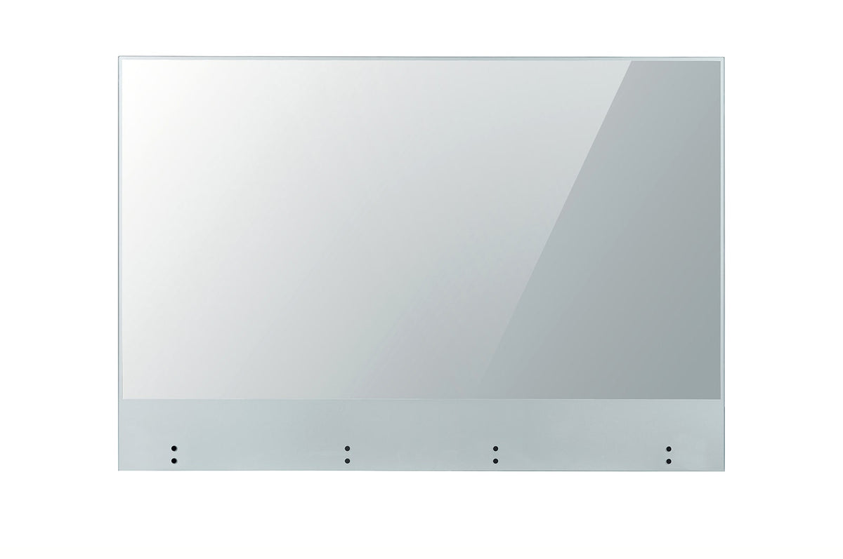 LG 55EW5TK-A: 55 Inch Transparent OLED Touch Signage Display - front view (2 of 2)