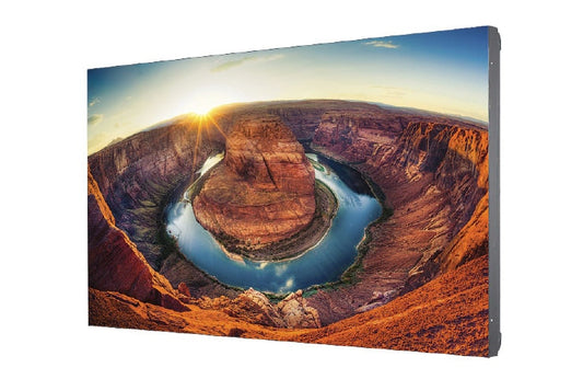 LG 55VM5B: 55 Inch Borderless Narrow Bezel Video Wall Display - front view with on-screen content