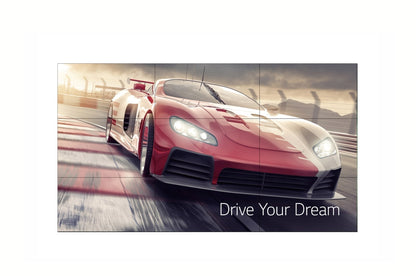 LG 55VM5J-H: 55 Inch Slim Bezel Video Wall Display - front view with on-screen content