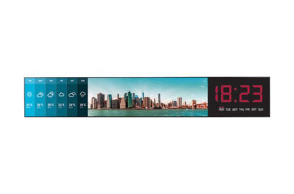 LG 86BH7C: 86 Inch Ultra Stretch Signage Display - side profile view (1 of 2)