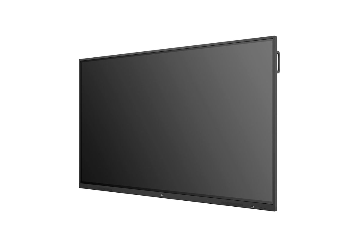 LG 86TR3DJ: CreateBoard 86 Inch UHD Interactive Whiteboard with 20-Point Touch - side profile view (1 of 2)