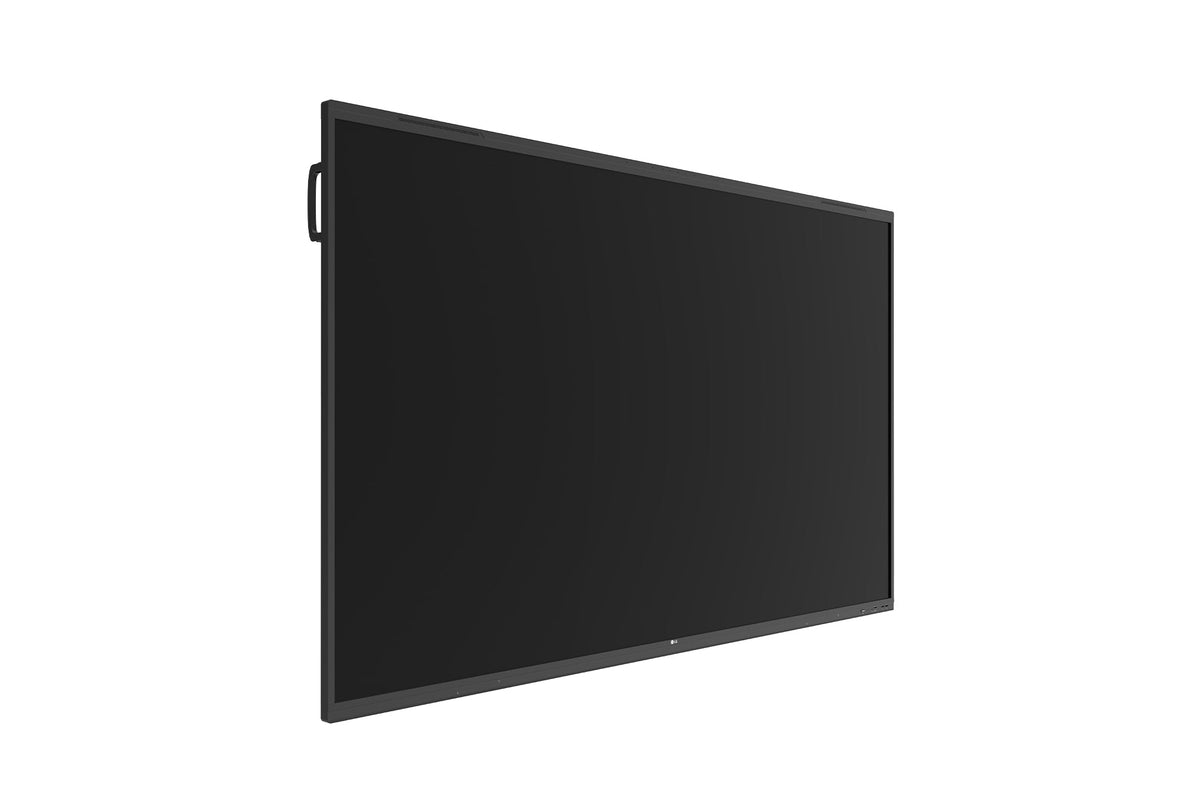 LG 86TR3PN: CreateBoard Pro 86 Inch Large UHD Interactive Whiteboard with ELGi AI Helper - angled view