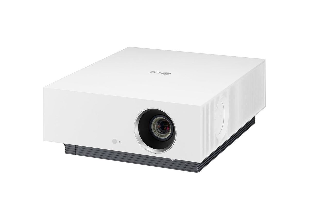 LG AU810PW: AU810P CineBeam 4K UHD Dual Laser Home Theater Projector - angled view (1 of 2)