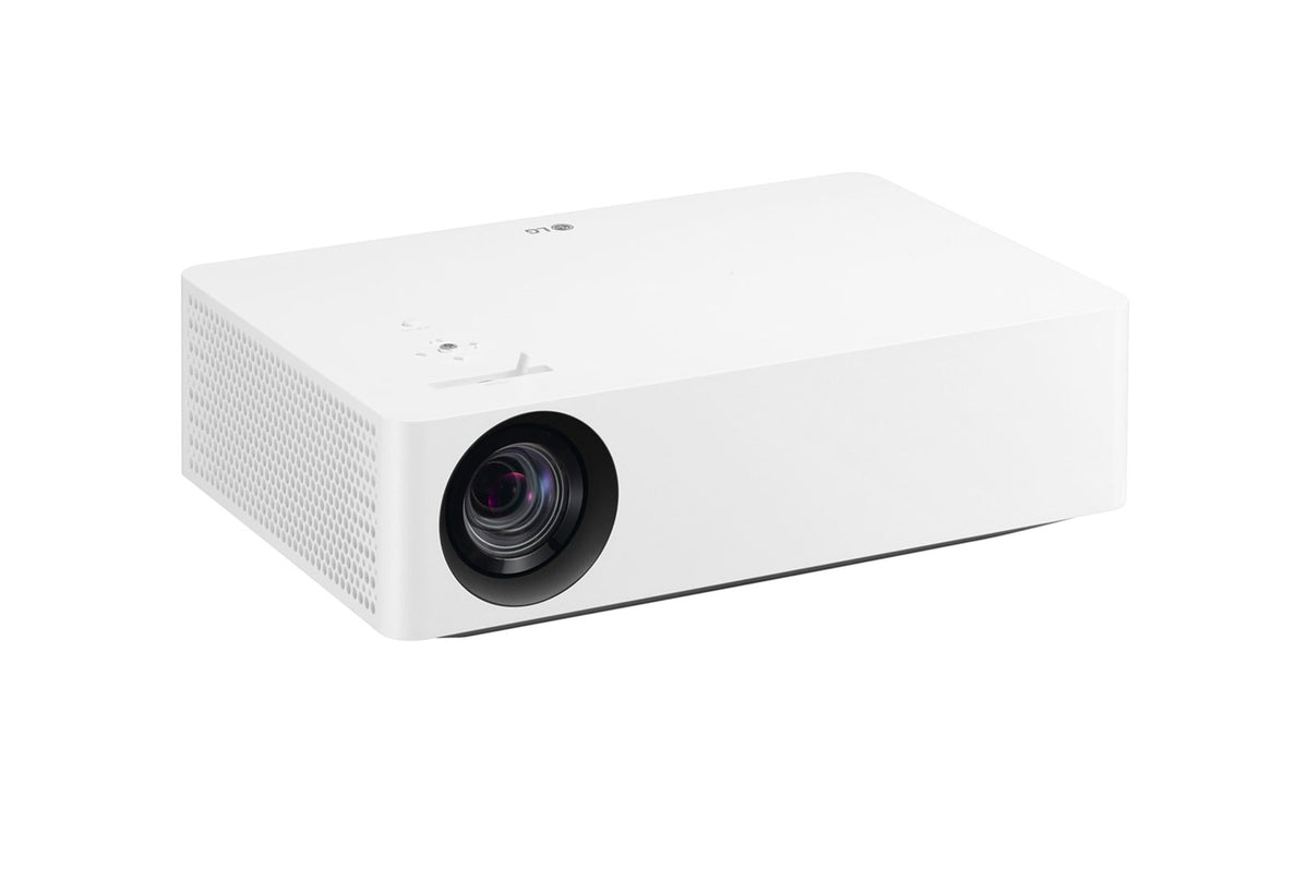 LG HU70LG: CineBeam 4K UHD LED Home Theater Projector - angled view (2 of 2)