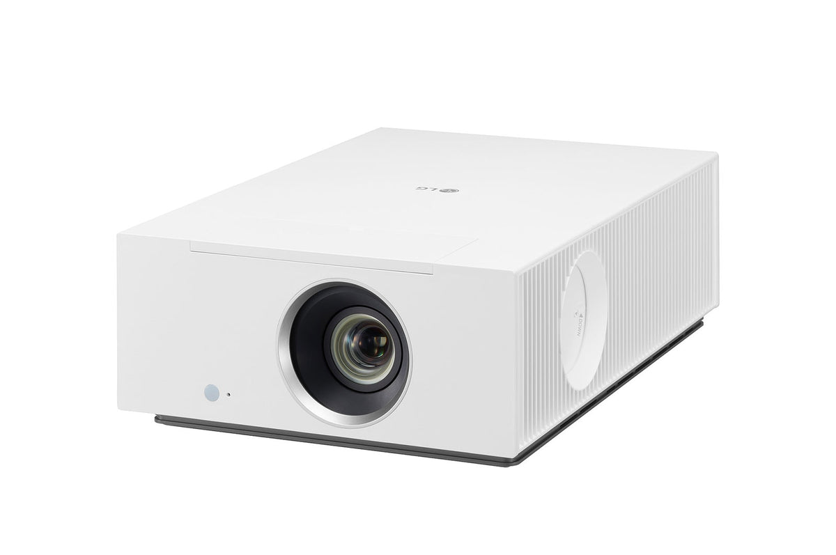 LG HU710PW: CineBeam 4K UHD Hybrid Home Cinema Projector - angled view (1 of 2)