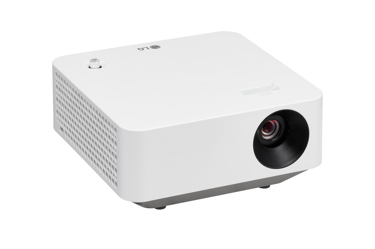 LG PF510Q: CineBeam Smart Portable Projector - angled view (1 of 2)